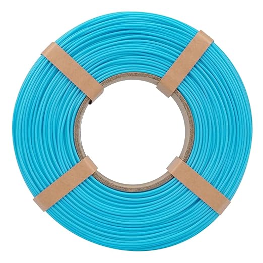 Inland V2 PLA PRO (PLA+) 3D Printer Filament Refill, 1.75mm Spooless Filament, Dimensional Accuracy +/- 0.03mm, 1KG (2.2lbs) Light Blue Refill for Inland Reusable Spools, Bambu Lab Compatible - Image 2