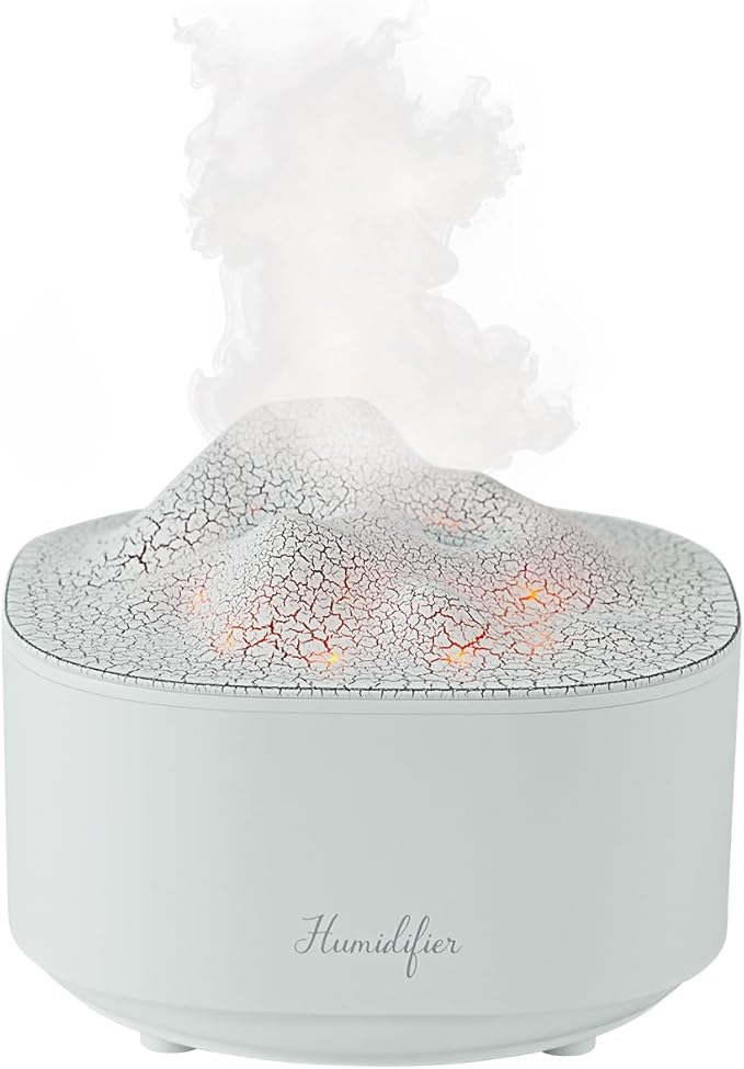 Portable 1500ml Small Cool Mist Humidifier,USB Personal Desktop Humidifier for Office Room, Bedroom,Top-Fill 7 Colors LED Night Light humidifiers, 2 Mist Modes, Super Quiet (White) by Unknown