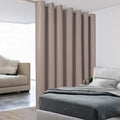 BONZER Room Divider Curtain Total Privacy Wall Noise Reducing Wide Blackout Curtains for Patio Sliding Glass Door, 96L x 108W Inch (8L x 9W ft), 1 Panel, Khaki by Bonzer