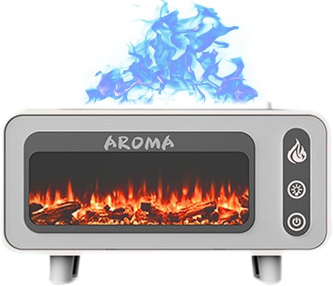 Humidifiers For Bedroom, Fireplace Fire Aromatherapy Diffuser | 200Ml USB Quiet Humidifier With Lightweight For Discovering Basement Bathroom Spa Tent Hotel Living Room Room - Image 8