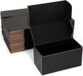 Small Shipping Boxes 8x4x4 Inch (25 Pack) - Sturdy Black Corrugated Cardboard Boxes for Small Business, Ecommerce, Mailing & Packaging | Recyclable Gift & Storage Boxes by DUZCLI