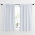 NICETOWN Greyish White Window Curtain Panels - Thermal Insulated Rod Pocket Room Darkening Curtain Sets for Bedroom (Platinum - Greyish White, 2 Panels, 42 by 54) by NICETOWN
