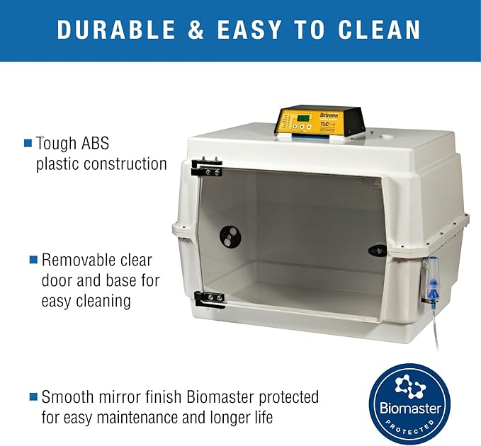 Brinsea TLC-50 Advance Series II Large Bird Brooder Pet Incubator with Nebulizer and Digital Display, ICU Incubator for Adult Birds, Newborn Puppies, Kittens, and Other Small Animals - Image 6