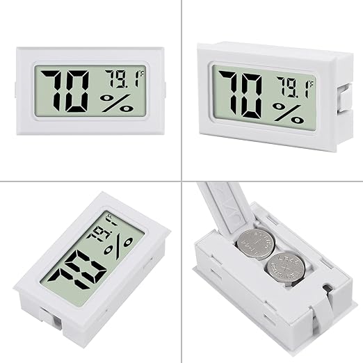 3Pcs Mini Digital Thermometer Hygrometer Electronic Temperature Humidity Gauge Meters Indoor LCD Display Fahrenheit for Greenhouse,Garden,Car Cellar and Office - Image 3