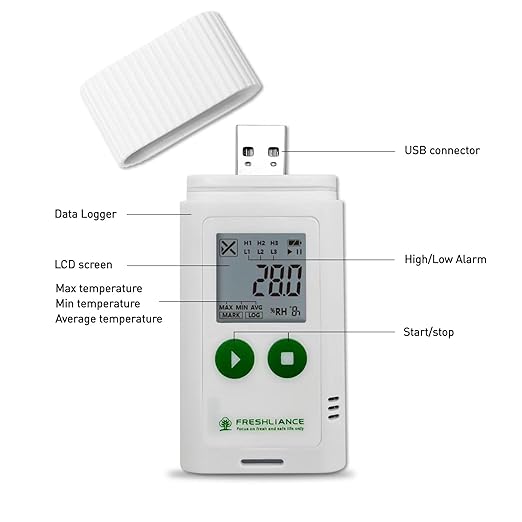 Freshliance USB Temperature Humidity Data Logger, Reuseable Temperature Humidity Recorder with PDF or CSV Report, Digital Refrigerator Thermometer Hygrometer for 35000 Points High Accuracy, TagPlus-TH - Image 4