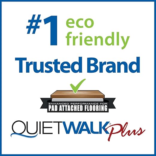 QuietWalk Underlayment 100 sq ft – 3 mm Thick – for Laminate & Hardwood Floors – Approved for Pre-Attached Pad – Recycled Fiber – Floating Install – Sound & Moisture Barrier – Made in USA - Image 5