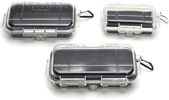 Plastic Waterproof Box Case Container Waterproof Shockproof Box Waterproof Dry Box Waterproof Cases Organization Locker Box Portable Dry Storage for Boat, Fishing Tackle, Phone, Camera, etc - Image 4