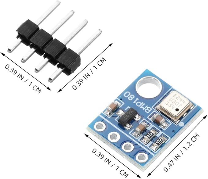 STOBOK 4pcs Multi Use Temperature and Pressure Sensor Module Energy Efficient Indoor Outdoor Device for Weather Forecasting Aerospace and Environmental Monitoring - Image 2