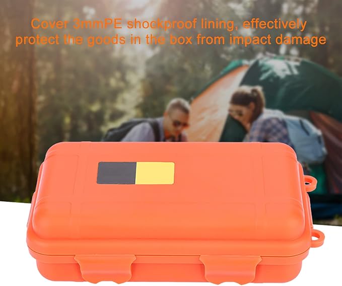 Water - Tight Storage Box | EDC Outdoor Survival Container for Electronics/Fishing Gear/Camping | Particle - Protected & Shock - Absorbing Dry Box with Silicone Gasket, 2 Sizes (Large - Image 5