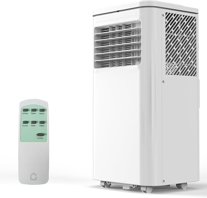 10,000 BTU Portable Air Conditioner,3 in-1 Portable AC Unit for Room up to 450 sq.ft,Remote Control with Cools/Fan/Dehumidifier,for Bedroom Office by GarveeHome