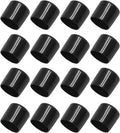 12 Pcs Round Rubber End Caps 1.1" (28mm) ID Vinyl Flexible Bolt Chair Foot Covers Screw Thread Chair Leg Protectors for Round Tubing Bolt Desk Chair Leg (Black) by Bonsicoky
