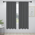 Easy-Going Rod Pocket Blackout Curtains for Bedroom, Room Darkening Window Curtains for Living Room, Thermal Insulated Noise Reduction Solid Window Drapes, 2 Panels(34x72 in, Grey) by Easy-Going