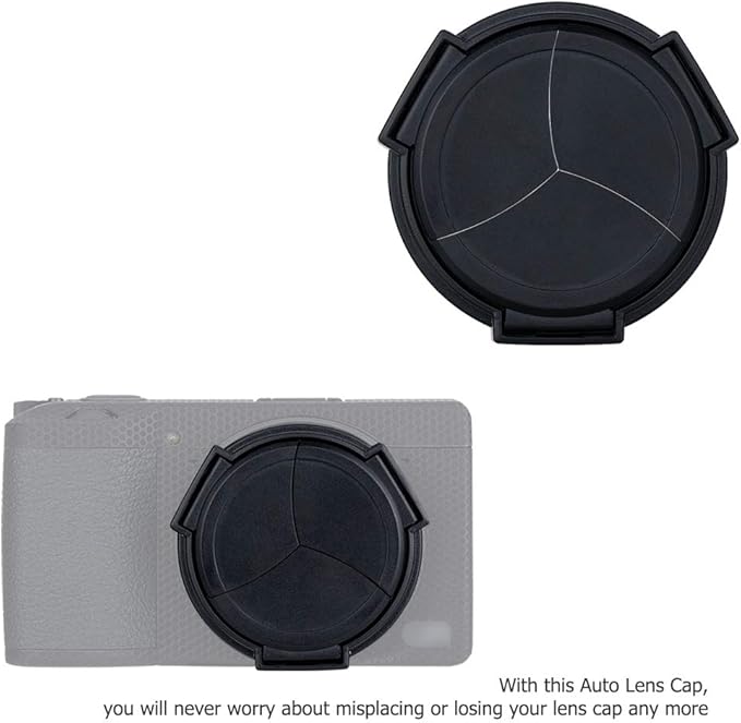 JJC Auto Open and Close Lens Cap Cover for Ricoh GR III GR III HDF GR3 GR3 HDF Digital Camera, Dustproof and Anti-Scratch Lens Protector No Need to Remove - Image 2