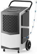 250 Pint Commercial Dehumidifier with Pump Whole house Industrial Grade Dehumidifiers 4400 sq. ft Continuous Dehumidification for Basements Drain Hose by Unknown