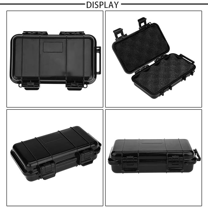 Sealed Box,Heavy Duty Shockproof Storage Box Outdoor Shock and Pressure Sealed Box Airtight Emergency Dry Box Trip, Camping etc. (7.5*4.7*2.0 ) - Image 3