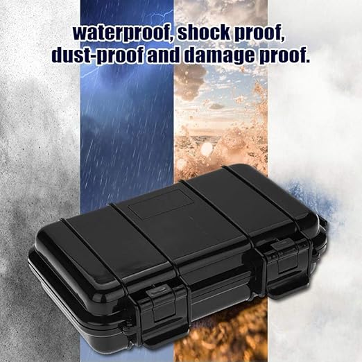 SEIWEI Outdoor Sealed Waterproof Safety Case Plastic Tool Dry Storage Box For Electronic Equipment Camping Outdoor Tool - Small Box(A) MMZ-HA5272A-RT Black - Image 5