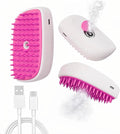 Cat Steam Brush, 3-in-1 Mist Grooming Brush, USB-C Rechargeable Anti-Static Silicone Pet Hair Cleaning Comb for Cats Dogs by Unknown