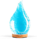 Porseme 280ml Essential Oil Diffuser Glass Color Changing Aroma Air Diffusers Aromatherapy Ultrasonic Cool Mist Humidifier 7 Running Hours Waterless Auto-off for Sleeping, Yoga, Office, Spa(Blue Wave) by Porseme
