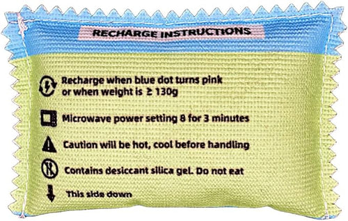 100g Rechargeable Desiccant 3 Pack - Ultimate Moisture Absorbing Bags | Rechargeable Silica | Protects Valuables from Rust, Corrosion & Humidity | Easy to Use - Image 2