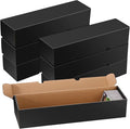 Yexiya 6 Pcs 800 Count Storage Box Card Holders, Trading Cards Sports Collector Boxes Organizer for Baseball Football Sports, and Playing, Cardboard, Game, Black by Yexiya