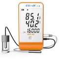 Elitech Digital Temperature Humidity Data Logger Medical Refrigerator Thermometer Vaccine Fridge Temperature Monitor Max Min Value GSP-6G by Elitech