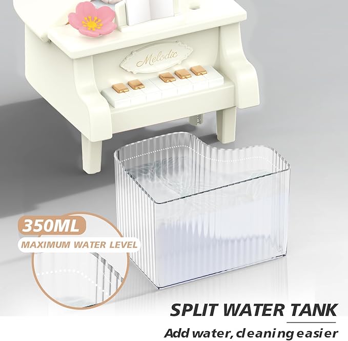 Portable Mini humidifie,350mL Cool Mist Humidifie,1200mAh Quiet for Home/Nursery/Office,Portable Mini Air Moisturizer,rechargeable mini humidifier (White) - Image 4
