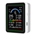 Air Quality Monitor Indoor, 10 in 1 Portable Smartair Quality Tester for CO2 | CO | TVOC | HCHO | Temp | AQI | PM0.3-1 Detection Hum for Home Cars Plants, Pets, Car, Hotel by zemeollo