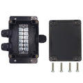 Watertight Junction Box, IP67 Waterproof Electrical Project Box with 6P 25A Barrier Terminals,1 in/2 Out Cable Glands Electronic Enclosure 4.53" x 3.54" x 2.17" by YETLEBOX