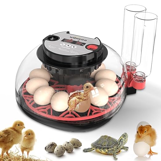 incubators for hatching eggs，12 Egg Incubator,egg incubator with automatic egg turning and humidity control，incubator for chicken eggs，chicken incubators for hatching eggs，egg incubator by WONEGG