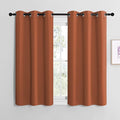 NICETOWN Bedroom Curtains 50 inches Long, Privacy and Thermal Insulated Blackout Drapes for Windows (Burnt Orange, 1 Pair, 42 x 50 inches) by NICETOWN
