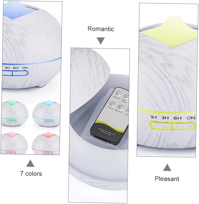 Essential Oil Diffuser Humidifier with Remote Control Soothing Led Light Colors for Yoga Spa and Home Use Aromatherapy Diffuser for Relaxation and Wellness - Image 4