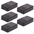 Fielect 5Pcs Dustproof Electronic Junction Box Plastic Enclosure Project Box for Electronic Projects ABS Black 3.35 x 1.97 x 0.83 inch by Fielect