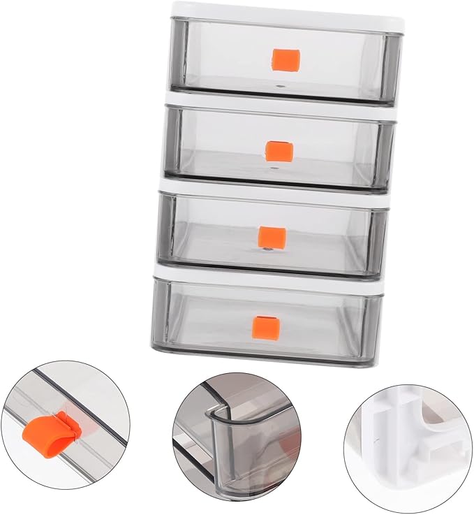 1pc Desk Storage Box Storage Boxes Document for Office Mini Cosmetic Organizer Small Desk Organizer - Image 9