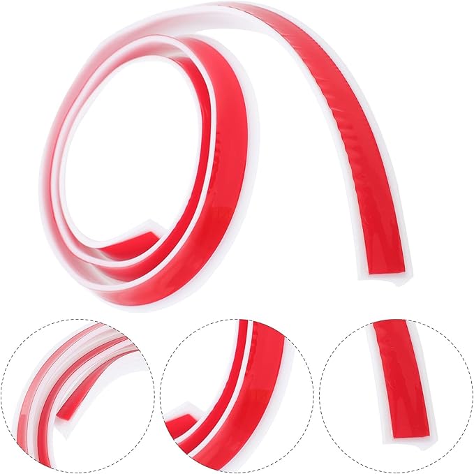 DOITOOL 1pc Self-Adhesive Water Retaining Strip for Bathroom Countertops Baffle for Showers Toilets and Kitchen Use Water Blocking - Image 6