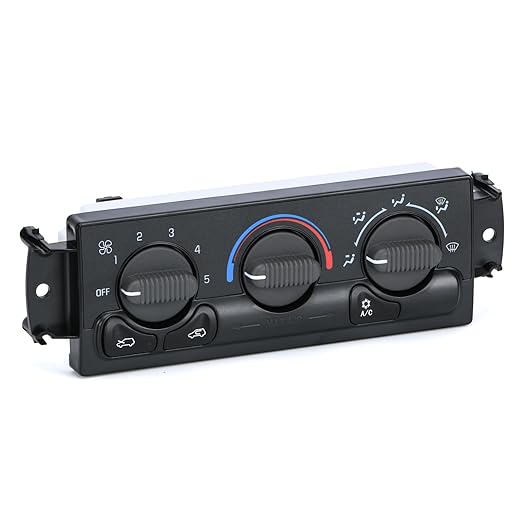 Front Climate Control Module Panel for GMC Sierra Chevy Silverado 1999-2002 599-266/15054697/ 15753264/19244873/ 9361355 Heater A/C Control Switch Air Conditioning Climate Control Module by SJDYYMX