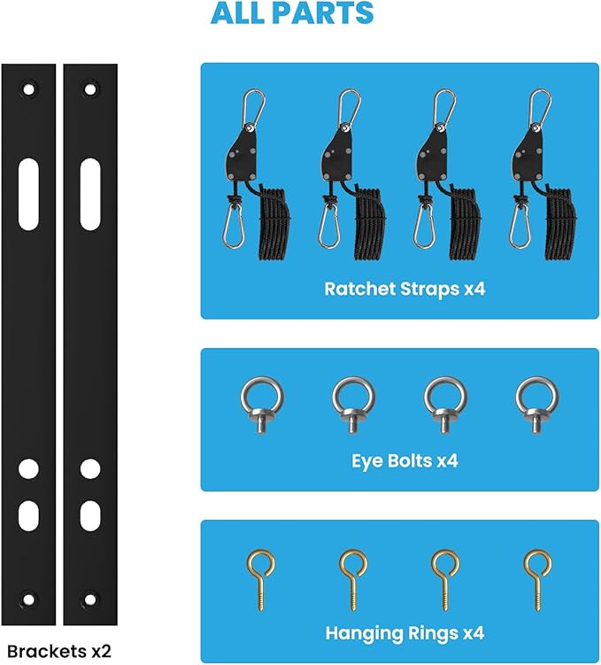Hanging Kits for Crawl Space & Basement Dehumidifiers, Easy to Raise and Lower Dehumidifier, Reduce Dehumidifier Noise and Vibration, Hanging Kit Improves Space Utilization (Easy Install) - Image 7
