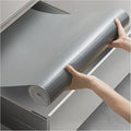 Viseeko Shelf and Drawer Liner for Kitchen Cabinet, Non-Adhesive Cabinet Liners for Shelves, Strong Grip Shelf Paper Non-Slip Waterproof Easy to Cut for Dresser Cupboard, Grey, 12 in x 10 ft by Viseeko