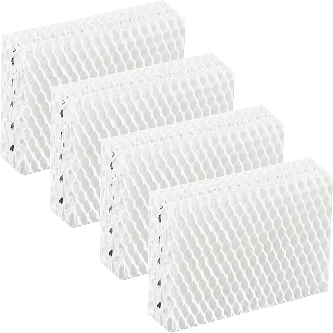 4 Pack WF813 Humidifier Filters Replacement Compatible with Equate EQWF813 PCWF813, Relion RCM832 RCM-832N, Protec RWF813 EQ-2119-UL PCCM-832N Cool Mist Humidifiers Wick Filter, Long-Last by SUNRRA