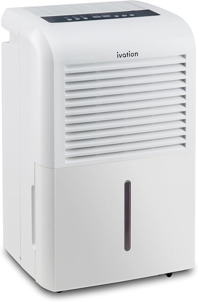 Ivation 4,500 Sq Ft Dehumidifier with Pump, Large Capacity Compressor Includes Programmable Humidity, Hose Connector, Auto Shutoff and Restart and Washable Filter (4,500 Sq Ft W/Pump) by Ivation