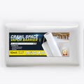 Crawl Space Vapor Barrier, 10 Mil Vapor Barrier, 12' x 12', Drop Cloth Moisture Barrier Covering for Crawlspace Encapsulation, Thick Plastic Sheeting, Polyethylene Film, Black and White Panda Film by VAPLINX