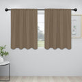 Easy-Going Rod Pocket Blackout Curtains for Bedroom, Room Darkening Window Curtains for Living Room, Thermal Insulated Noise Reduction Solid Window Drapes, 2 Panels(42x36 in, Camel) by Easy-Going