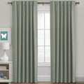 H.VERSAILTEX Blackout Curtains Thermal Insulated Window Treatment Panels Room Darkening Blackout Drapes for Living Room Back Tab/Rod Pocket Bedroom Draperies (2 Panels, Sea Grass, 52 x 96 Inch) by HVERSAILTEX