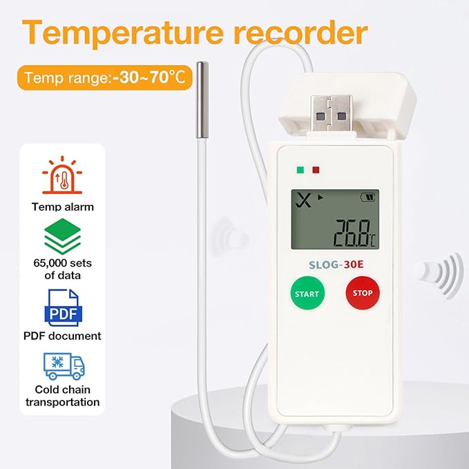 High Accuracy Temperature Humidity Data Logger with External Probes for Immediate in Storage Cold Chain - Image 2
