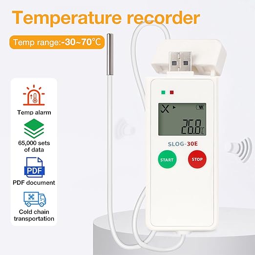 High Accuracy Temperature Humidity Data Logger with External Probes For Immediate In Storage Cold Chain - Image 2