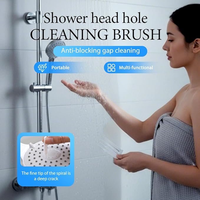 Shower Head Cleaning Brush for Small Hole, 2026 New Upgrade Gap Hole Anti-Clogging Cleaning Brush, Multifunctional Shower Cleaning Tools, Showerhead Cleaning Brushes Picks for Bathroom (10 Pcak) - Image 2