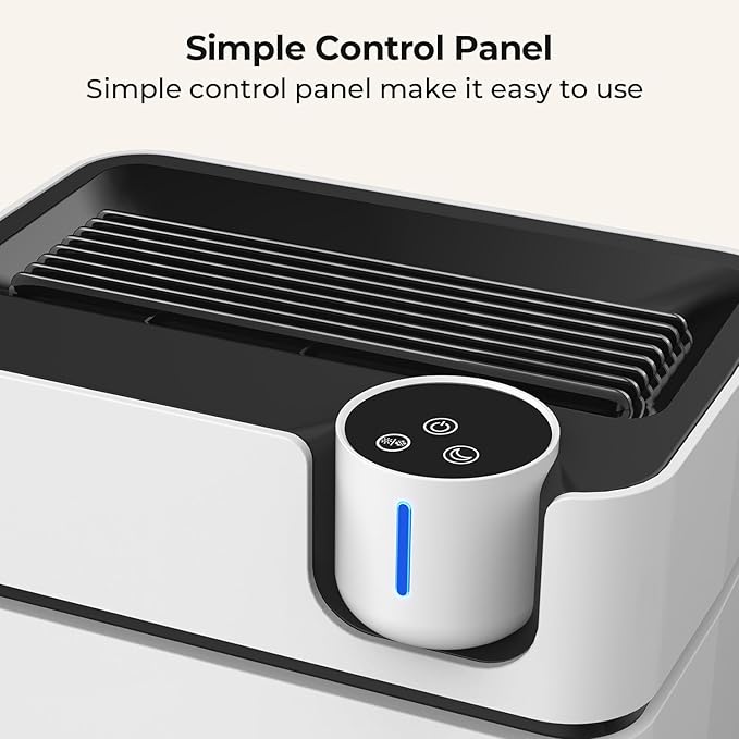 Dehumidifiers for Home, PLUSCENT 1000 Sq.ft Quiet Dehumidifier with Drain Hose for Basement Bedroom Bathroom RV Closet, with 88 OZ Water Tank, Auto Defrost, Auto Shut Off, Sleep Mode, 7 Colors LED - Image 8