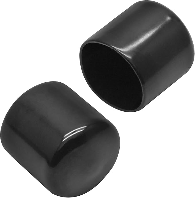 12Pcs Round Chair Leg Caps 1-1/4" (32mm) IDVinyl Flexible Bolt Chair Leg Protectors for Table Chair Leg, Black - Image 3