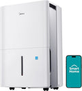 Midea 3,000 Sq. Ft. Dehumidifier for Basement, With Reusable Air Filter 35 Pint - Ideal For Basements, Large & Medium Sized Rooms, And Bathrooms (White) by Makeyourselfathome