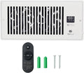GCJ Register Booster Fan,Fits Wall and Floor 4"x 12" Register Holes,Vent Fan with Remote Control and Adjustable 10-Speed including Powered Vent,White. ﻿ by GCJ--US