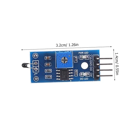 DOITOOL 10pcs Temperature-Sensitive Relay Modules for Environmental Monitoring Detector with Digital Output for Microcontroller Connection Reliable and Durable Temperature Control - Image 2